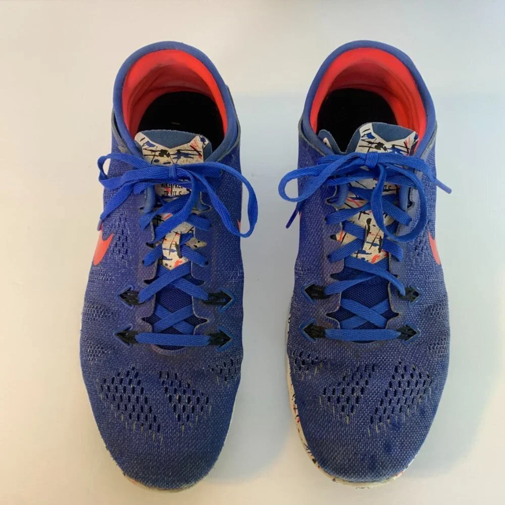 Nike Free 5.0 Blue & Crimson Training Shoe